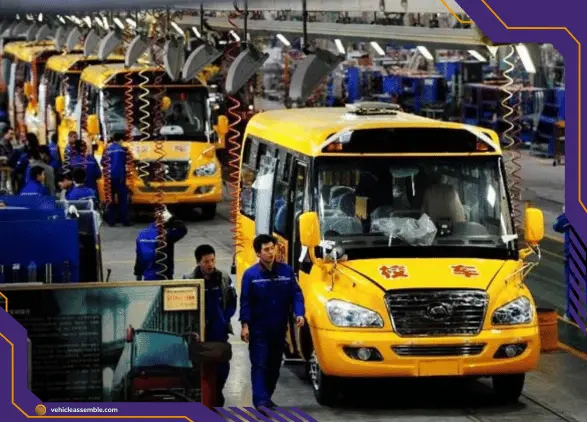 School Bus Assembly Line